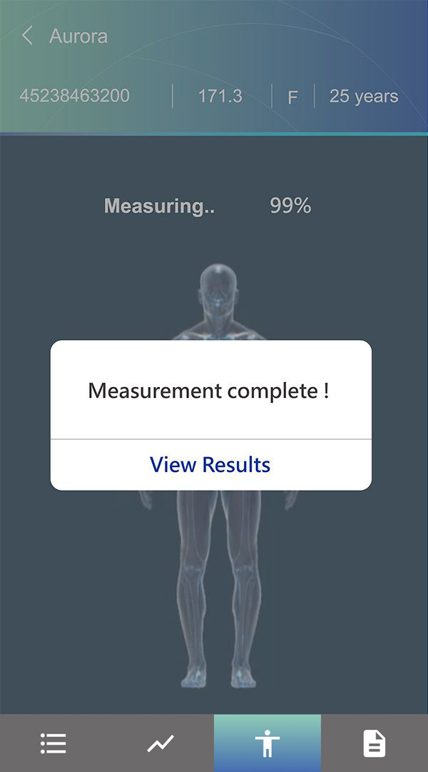 Charder ProScan Measurement Complete