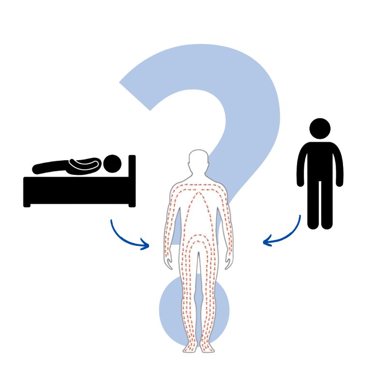 What are the differences between standing and supine BIA devices?